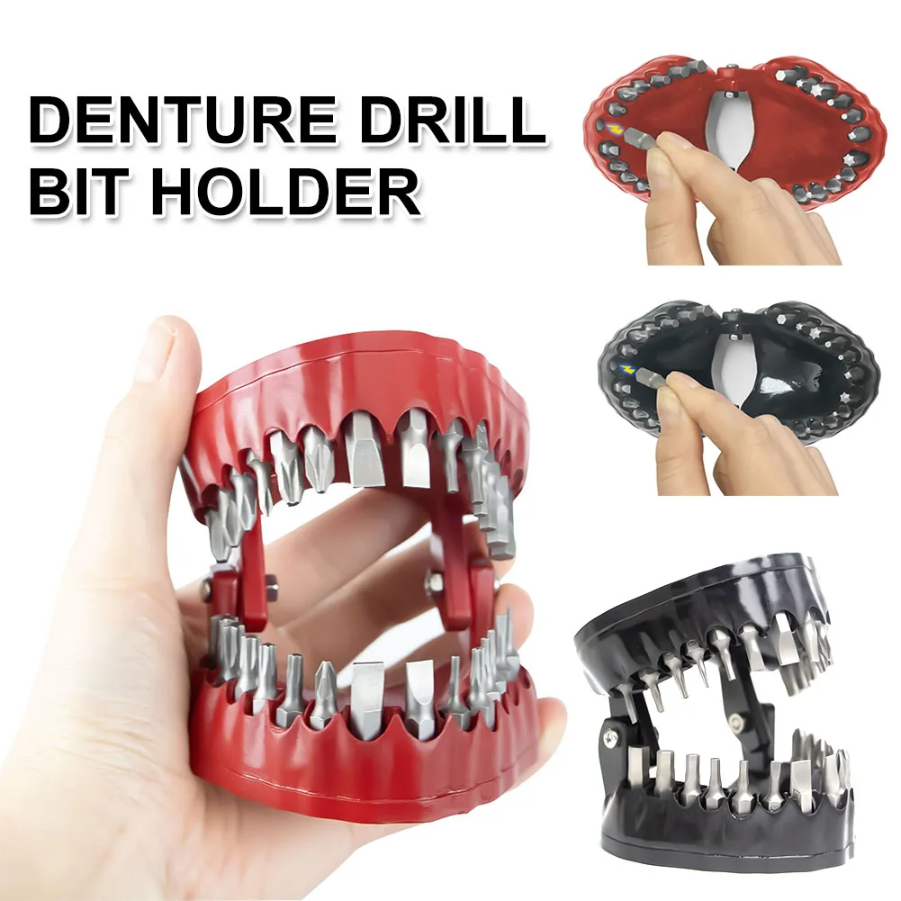 Denture Drill Bit Holder Teeth Model Design Screwdriver Bit Organizing Holder Drive Bit Adapter Tools Durable and Portable
Denture Drill Bit Holder Teeth Model Design Screwdriver Bit Organizing Holder Drive Bit Adapter Tools Durable and Portable