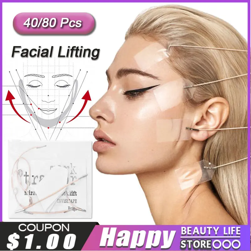 40/80Pcs Makeup Invisible V-Line V Shape Face Facial Line Lift Up Fast anti Wrinkle anti Sagging Chin Adhesive Tape Skin Care
40/80Pcs Makeup Invisible V-Line V Shape Face Facial Line Lift Up Fast anti Wrinkle anti Sagging Chin Adhesive Tape Skin Care