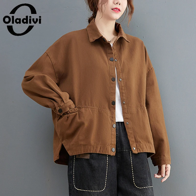Куртка Oladivi с длинным рукавом для женщин, пальто оверсайз, модная женская верхняя одежда, Новинка осени 2022, повседневное Свободное пальто 7873,...
Куртка Oladivi с длинным рукавом для женщин, пальто оверсайз, модная женская верхняя одежда, Новинка осени 2022, повседневное Свободное пальто 7873,...