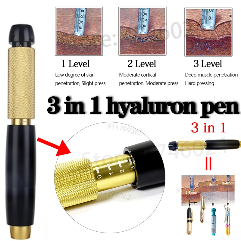 2 in 1 hyaluronic acid pen 3-speed 0.5ml hyaluronic acid high pressure injection gun for anti-wrinkle lips to restore skin elast
2 in 1 hyaluronic acid pen 3-speed 0.5ml hyaluronic acid high pressure injection gun for anti-wrinkle lips to restore skin elast