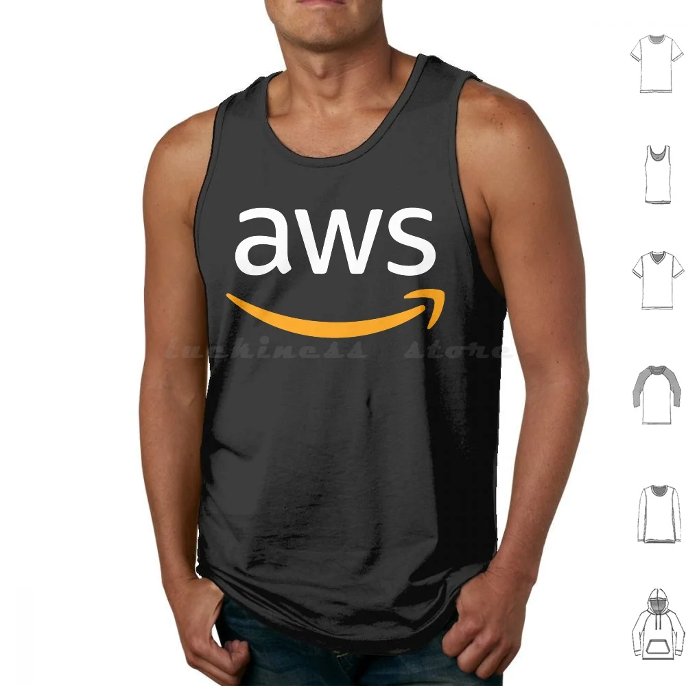 Майки для веб-сервисов Aws, хлопковые майки с принтом логотипа Aws, логотип веб-сервисов Aws
Майки для веб-сервисов Aws, хлопковые майки с принтом логотипа Aws, логотип веб-сервисов Aws