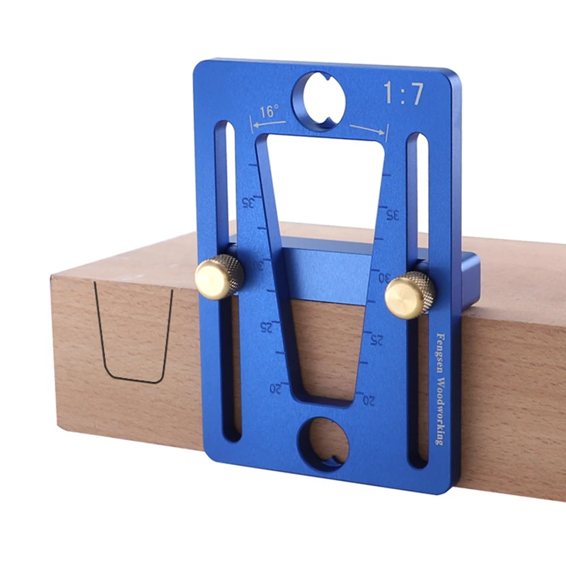Woodworking Dovetail Marker Hand Cut Wood Joint Dovetail Guide Template 1:7 for Hardwood Soft Wood Dovetail Marking
Woodworking Dovetail Marker Hand Cut Wood Joint Dovetail Guide Template 1:7 for Hardwood Soft Wood Dovetail Marking