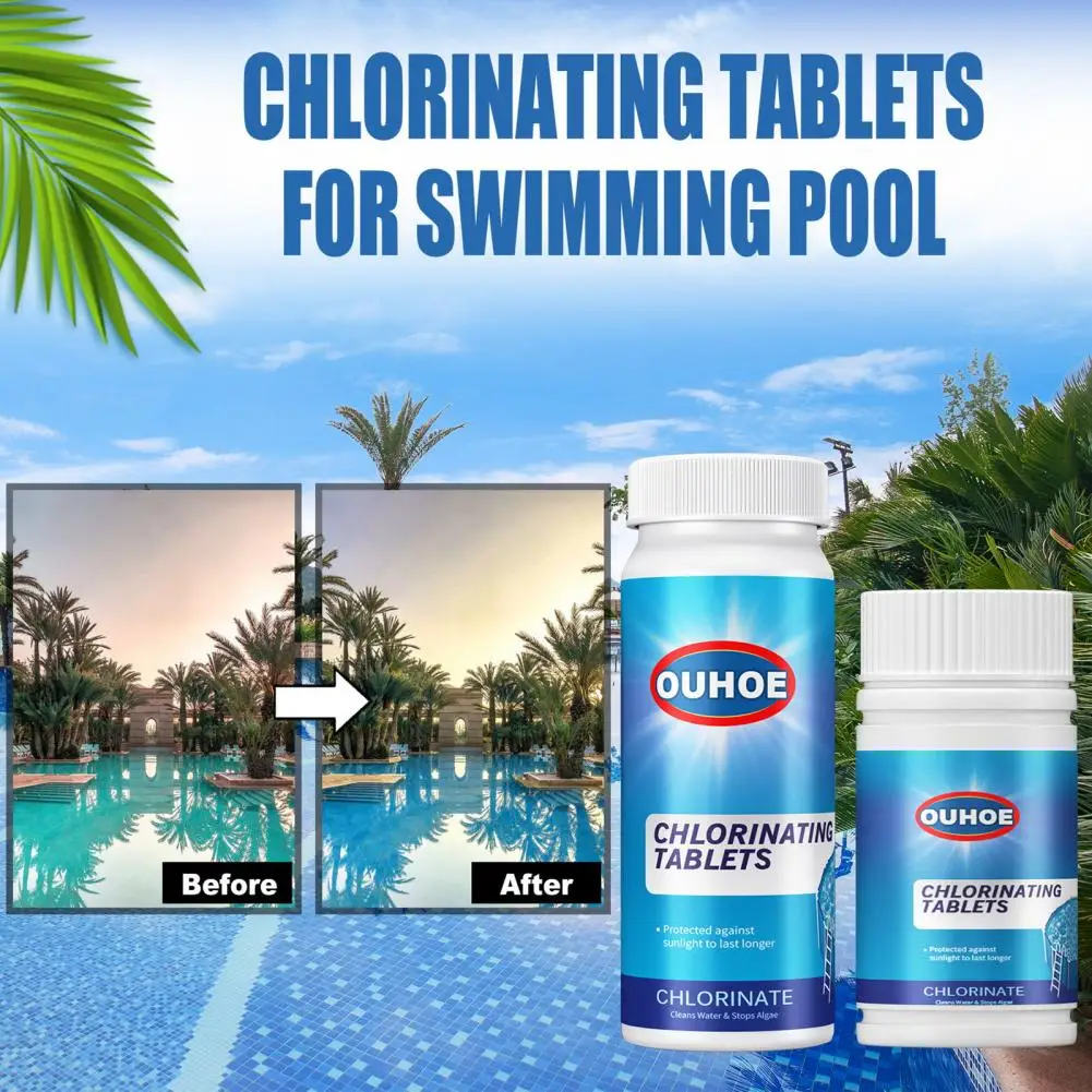 Practical Deep Cleansing Non-irritating Algae Control Pool Chlorine Tablets Easy to Use Pool Stain Remover Swimming Pool
Practical Deep Cleansing Non-irritating Algae Control Pool Chlorine Tablets Easy to Use Pool Stain Remover Swimming Pool