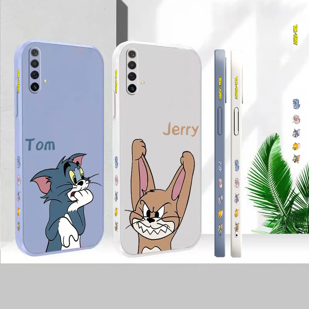 

Liquid Case For OPPO Reno 7Z 6 5F 5Z 4 4Z 2Z Ace 2 Find X6 X5 X3 X2 Realme X50 X7 Pro Lite 5G Tom And Jerry Cover Fundas Cqoues