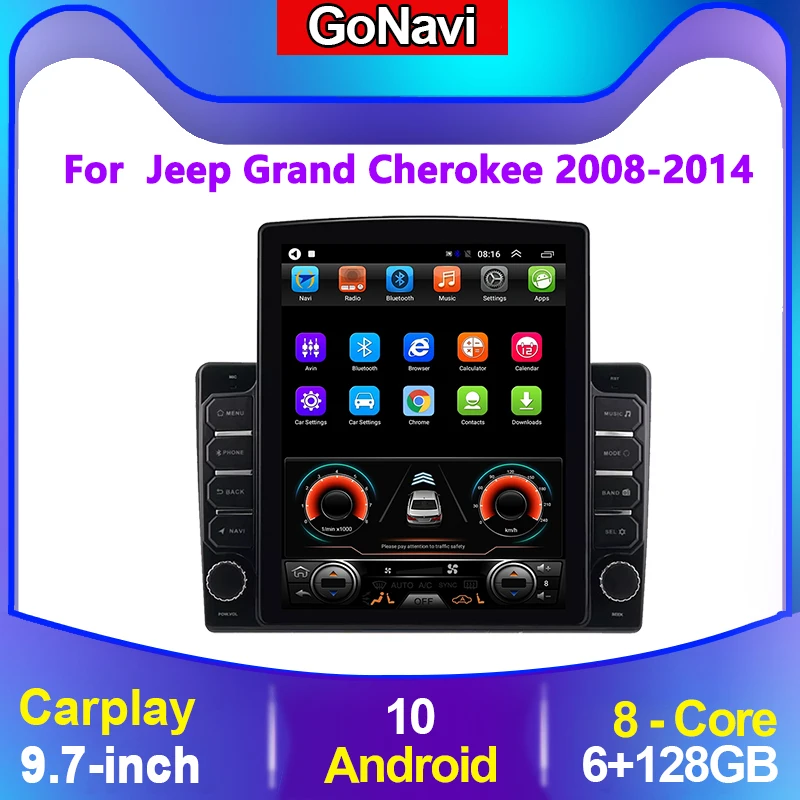 GoNavi For Jeep Grand Cherokee Android Car Radio Tesla Dvd Touch Screen Multimedia Player Stereo Receiver GPS Navigation
GoNavi For Jeep Grand Cherokee Android Car Radio Tesla Dvd Touch Screen Multimedia Player Stereo Receiver GPS Navigation