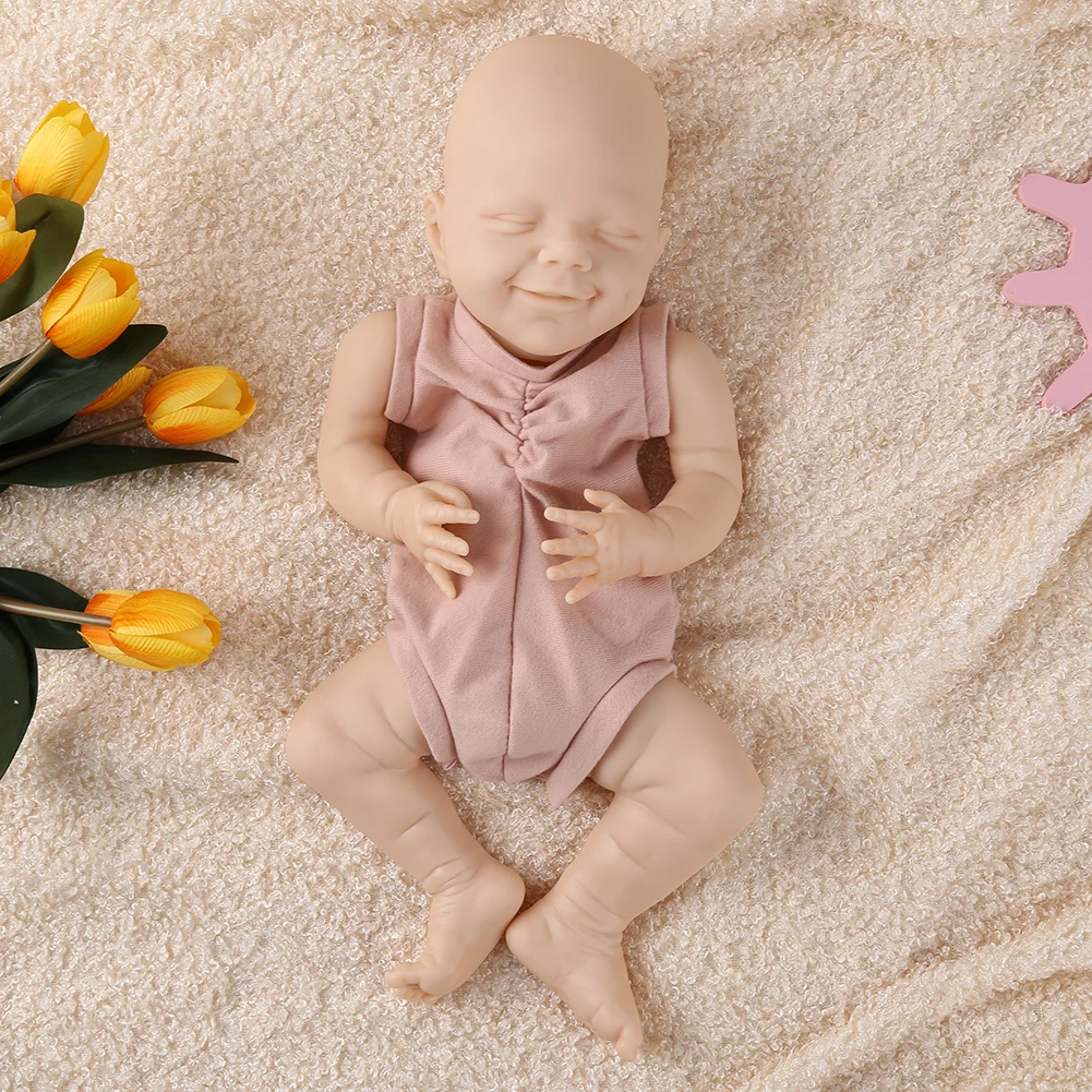 

Mini Lifelike Reborn Baby Doll Silicone Kid Toddler Sleep Playmate Cloth Doll Realistic Dressed Toy Children Day Gift