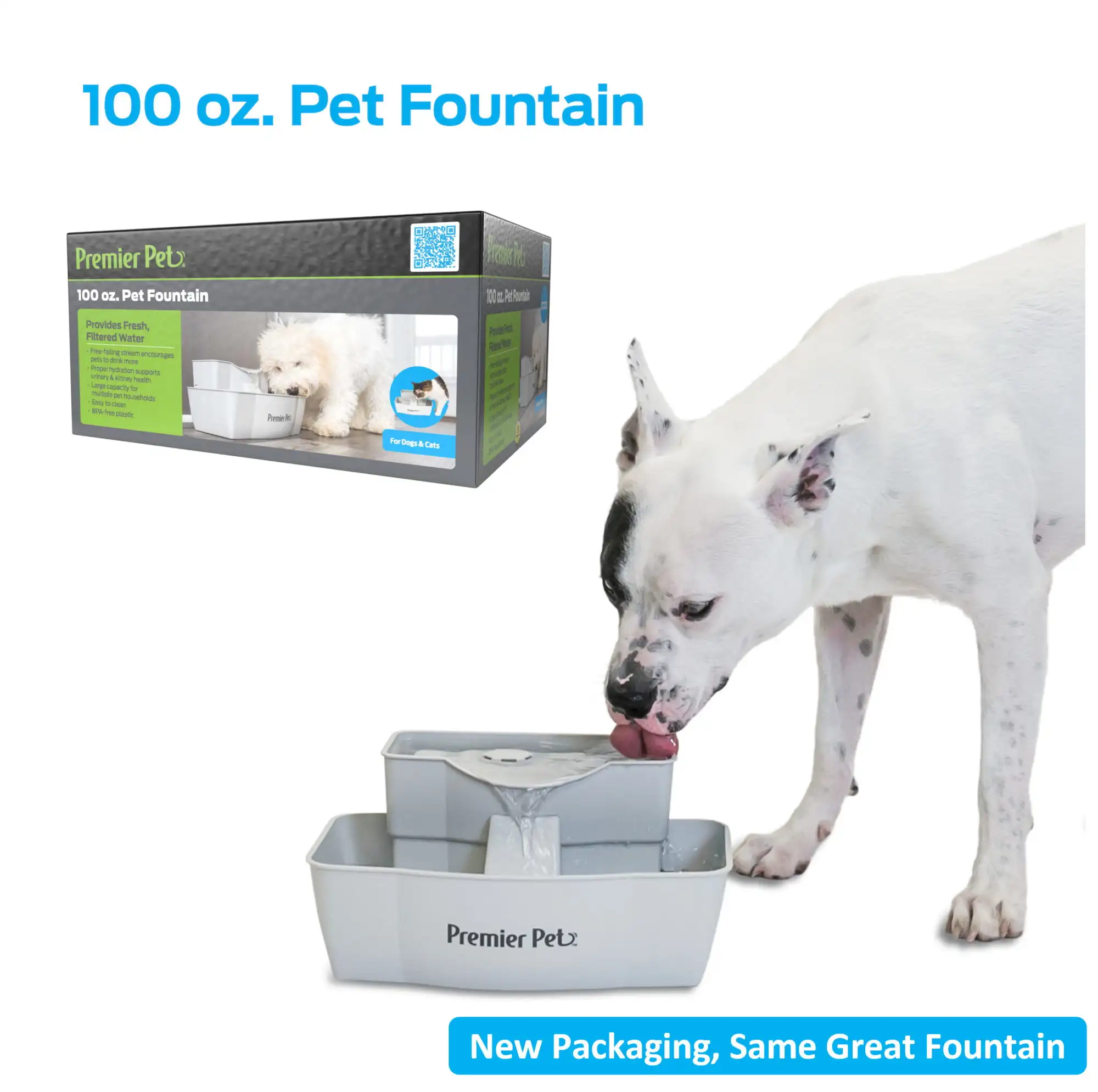 Free Shipping 100 oz. Pet Fountain - Automatic Water Fountain for Dogs and Cats feeder
Free Shipping 100 oz. Pet Fountain - Automatic Water Fountain for Dogs and Cats feeder