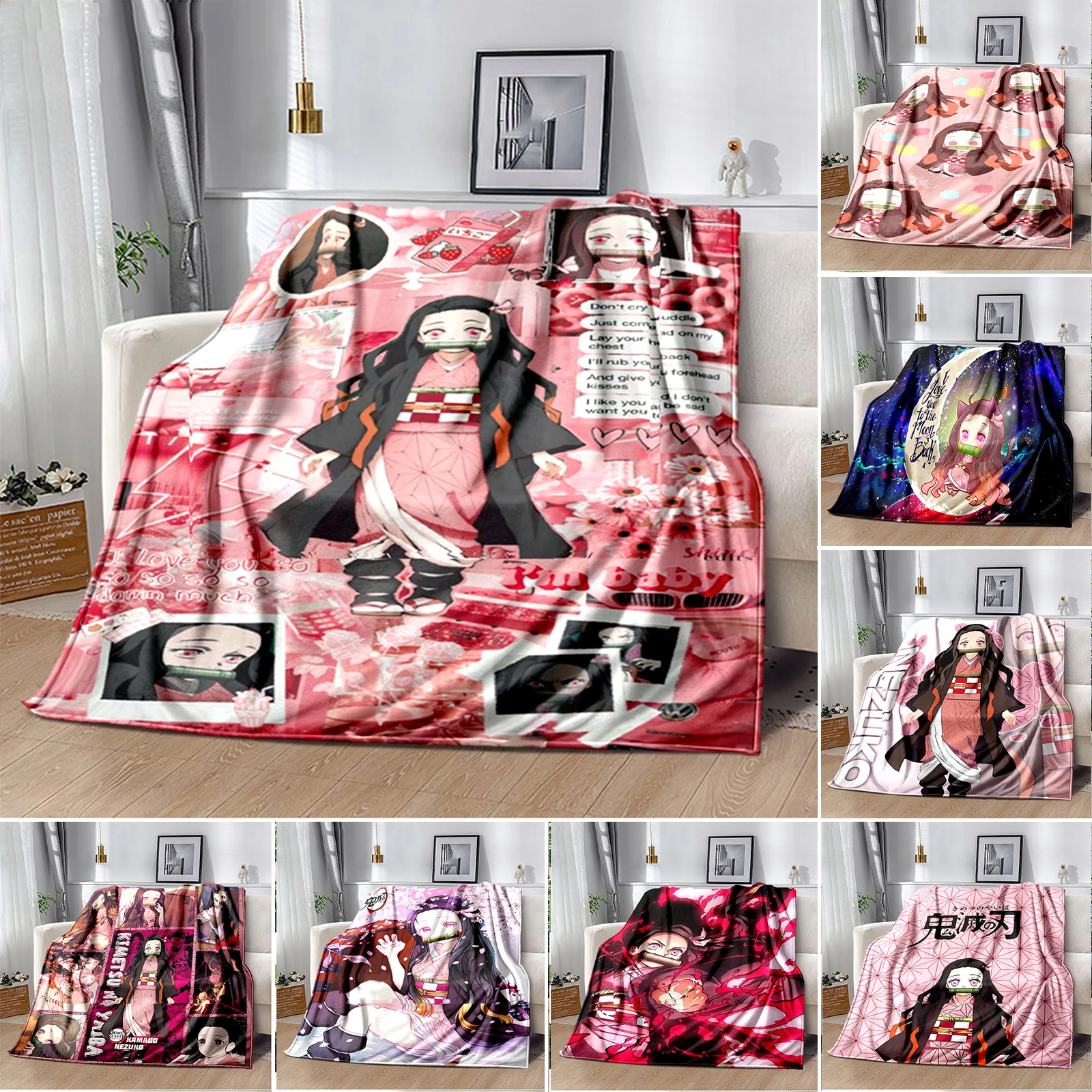 Одеяло с 3D принтом рассекающее демонов мягкое покрывало для дивана Kamado Nezuko накидное одеяло флисовый гобелен теплое одеяло для кровати дива...
Одеяло с 3D принтом рассекающее демонов мягкое покрывало для дивана Kamado Nezuko накидное одеяло флисовый гобелен теплое одеяло для кровати дива...
