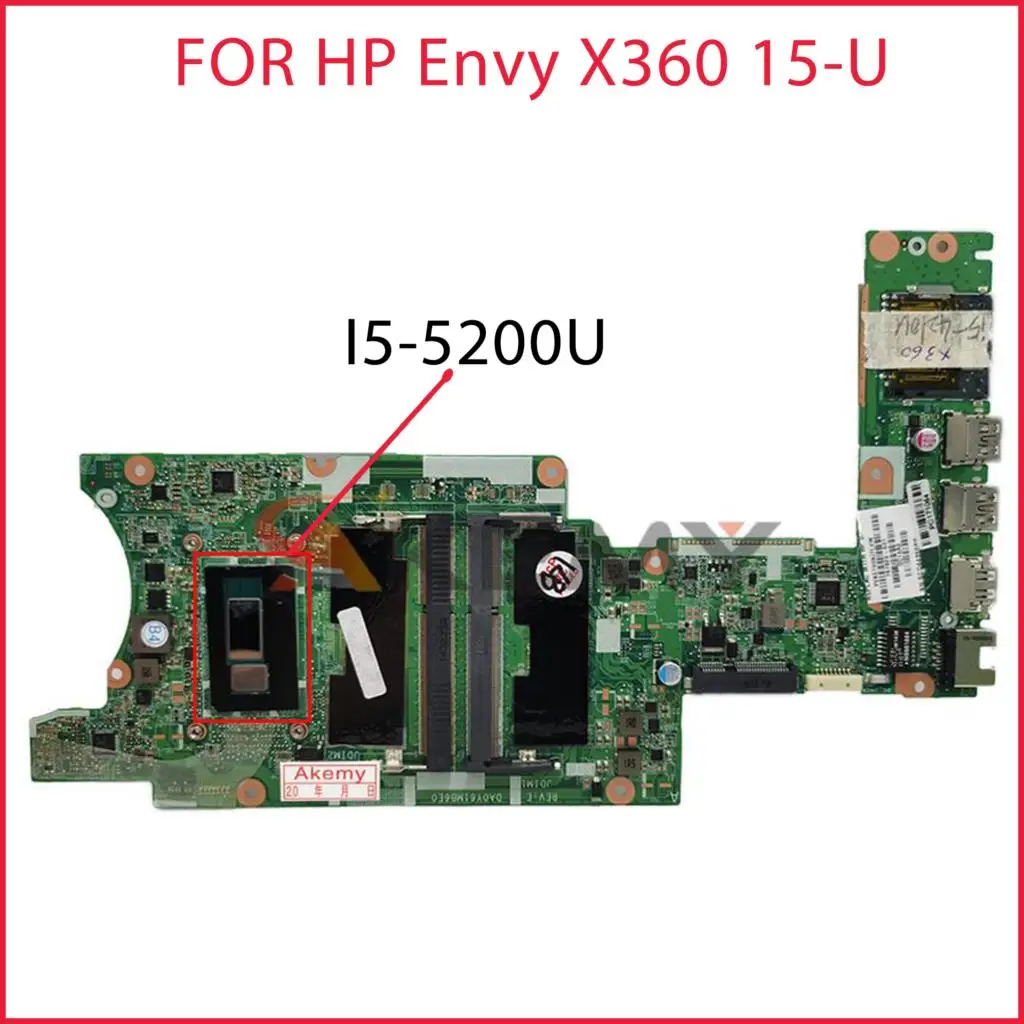Материнская плата для ноутбука HP Envy X360 15-U с процессором SR23Y I5-5200U 782306-001 782306-501 782306-601 DA0Y61MB6E0 DDR3
Материнская плата для ноутбука HP Envy X360 15-U с процессором SR23Y I5-5200U 782306-001 782306-501 782306-601 DA0Y61MB6E0 DDR3