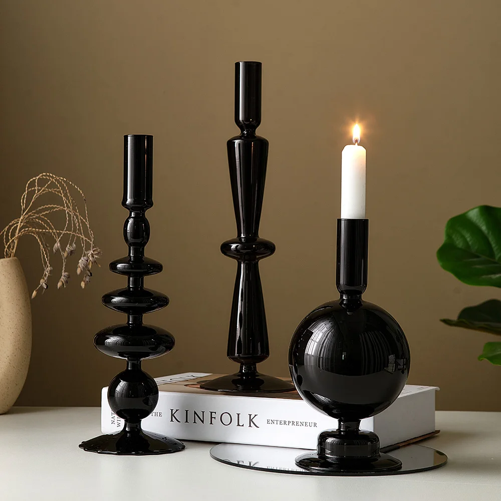Glass Candle Holders Modern Home Decoration Black Candlestick Dining Table Decoration Candle Wedding Candelabra Centerpieces
Glass Candle Holders Modern Home Decoration Black Candlestick Dining Table Decoration Candle Wedding Candelabra Centerpieces