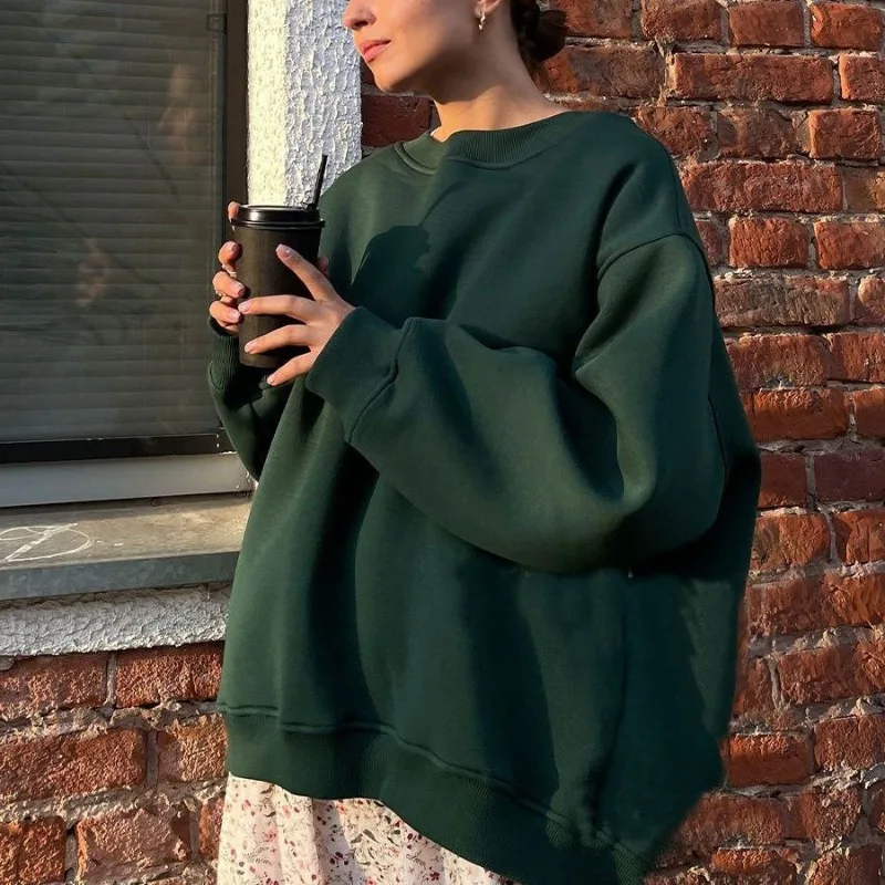Solid Color Loose Sweater 2023 Autumn and Winter Pullover Sweater Oversize Sudaderas De Mujeres streetwear women tops
Solid Color Loose Sweater 2023 Autumn and Winter Pullover Sweater Oversize Sudaderas De Mujeres streetwear women tops