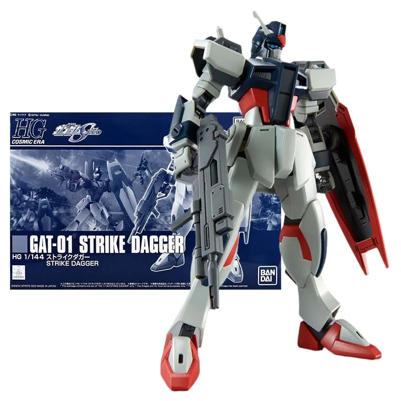 

Набор оригинальных моделей Bandai Gundam, фигурка аниме HG 1/144 PB GAT-01, ударопрочный кинжал, коллекционная фигурка Gunpla, игрушки для мальчиков