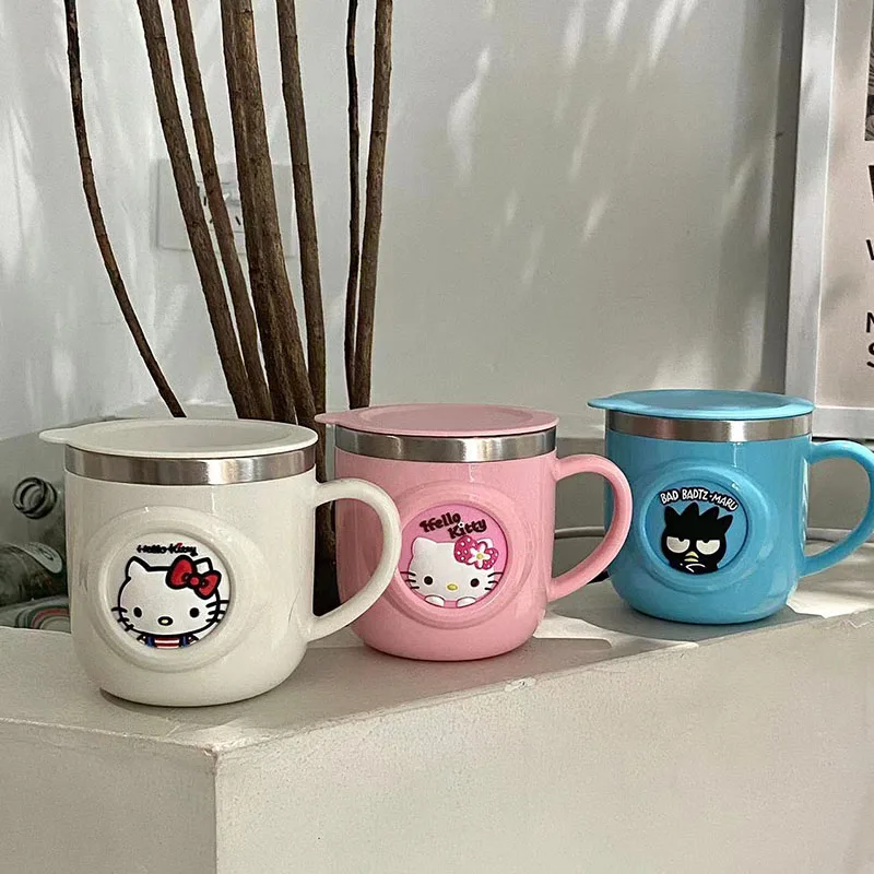 Kawaii KT Cat Water Cup Anime Sanrioed Cartoon Cute Girl Heart Stainless Steel Shatterproof Milk Coffee Cup 280Ml Toy Gift
Kawaii KT Cat Water Cup Anime Sanrioed Cartoon Cute Girl Heart Stainless Steel Shatterproof Milk Coffee Cup 280Ml Toy Gift