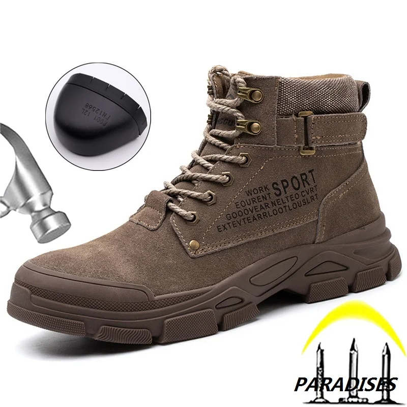 High Quality Men Work & Safety Boots Indestructible Shoes Footwear Mens Safety Shoes Puncture-Proof Work Boots Protective Shoes
High Quality Men Work & Safety Boots Indestructible Shoes Footwear Mens Safety Shoes Puncture-Proof Work Boots Protective Shoes