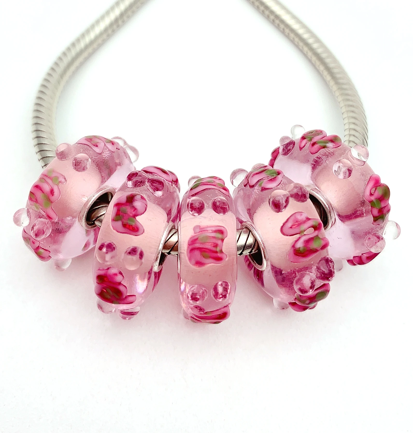 YG552 5X 100% Authenticity S925 Sterling Silver Beads Murano Glassbeads NEW Fit European Charms Bracelet Diy Jewelry Lampwork
YG552 5X 100% Authenticity S925 Sterling Silver Beads Murano Glassbeads NEW Fit European Charms Bracelet Diy Jewelry Lampwork