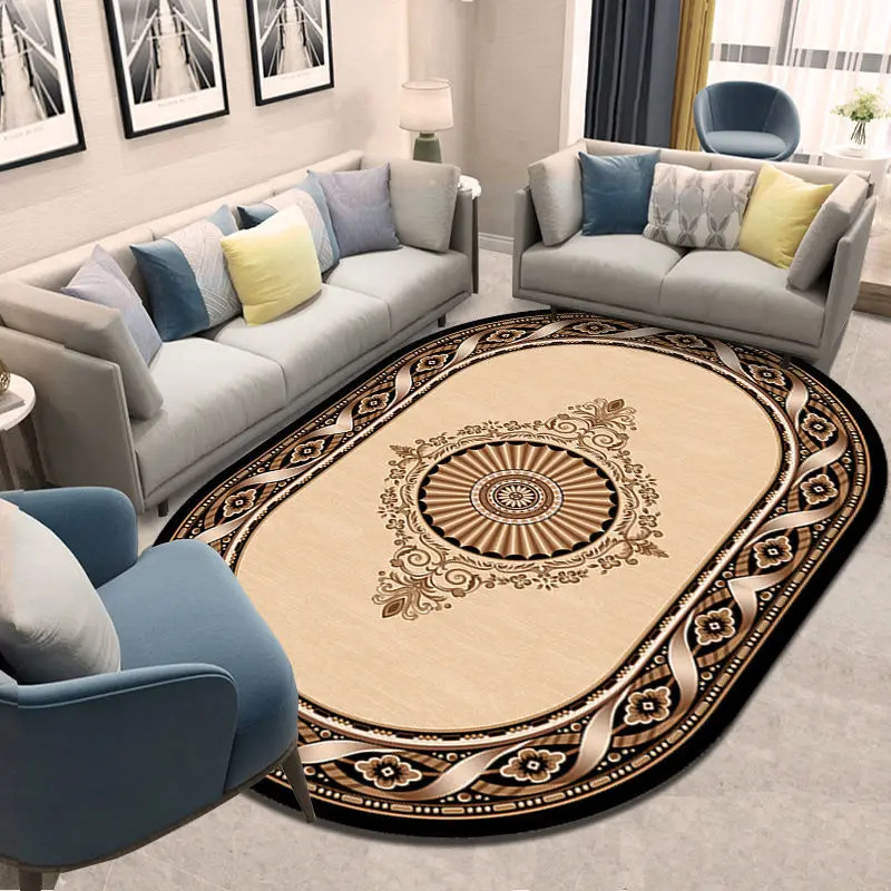 Oval Carpet Retro Ethnic Style Bedside Blanket Living Room Bedroom Lounge Coffee Table Large Rugs Home Dining Table Floor Mat
Oval Carpet Retro Ethnic Style Bedside Blanket Living Room Bedroom Lounge Coffee Table Large Rugs Home Dining Table Floor Mat