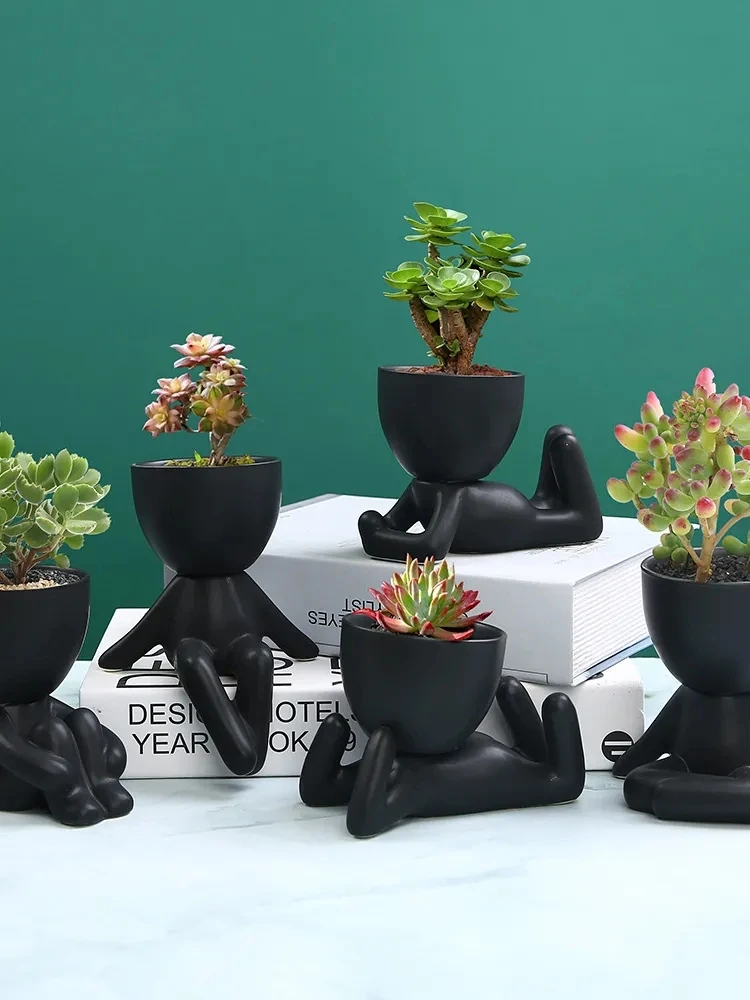 Nordic Home Ceramics Small Figure Flower Pots, Creative And Minimalist Tabletop Art Handicraft Decorations
Nordic Home Ceramics Small Figure Flower Pots, Creative And Minimalist Tabletop Art Handicraft Decorations