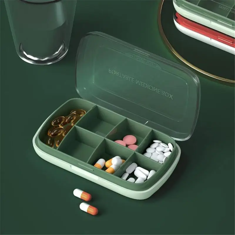 

Travel Pills Box Moisture Proof Pill Organizer Pocket Purse Daily Pill Case Portable Medicine Vitamin Tablets Holder Container
