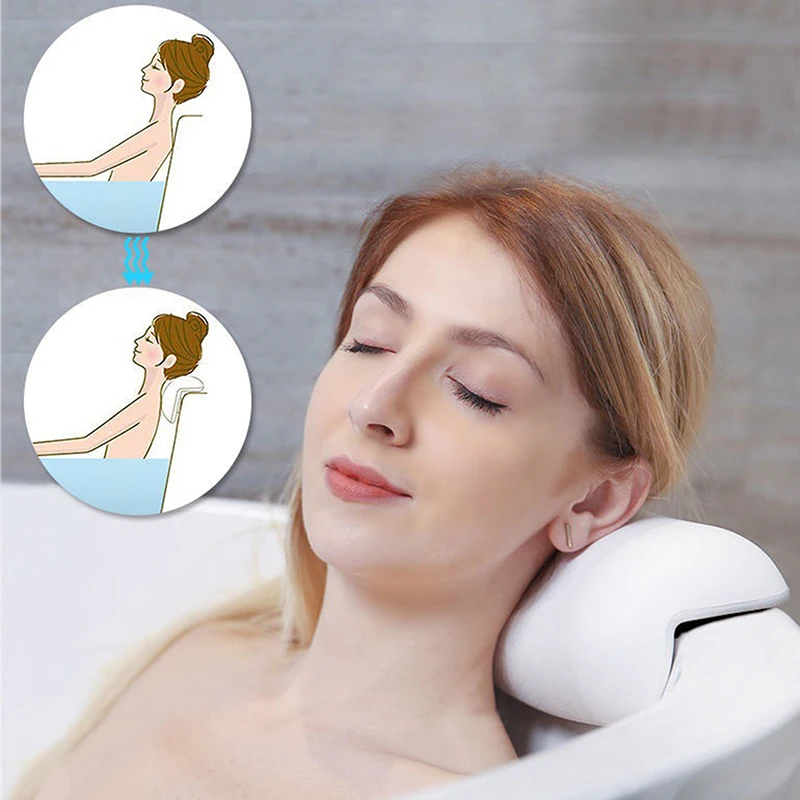 SPA Bath Pillow Non-slip Bathtub Headrest Soft Waterproof Bath Pillows With Suction Cups Easy To Clean Bathroom Accessories
SPA Bath Pillow Non-slip Bathtub Headrest Soft Waterproof Bath Pillows With Suction Cups Easy To Clean Bathroom Accessories