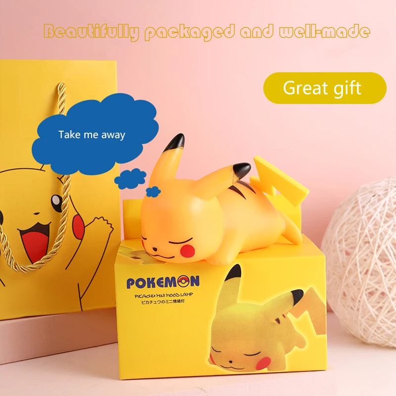 Pokemon Pikachu Cute Night Light Glowing Children Toy Pokemon Pikachu Bedside Lamp Children's Birthday Christmas Present
Pokemon Pikachu Cute Night Light Glowing Children Toy Pokemon Pikachu Bedside Lamp Children's Birthday Christmas Present
