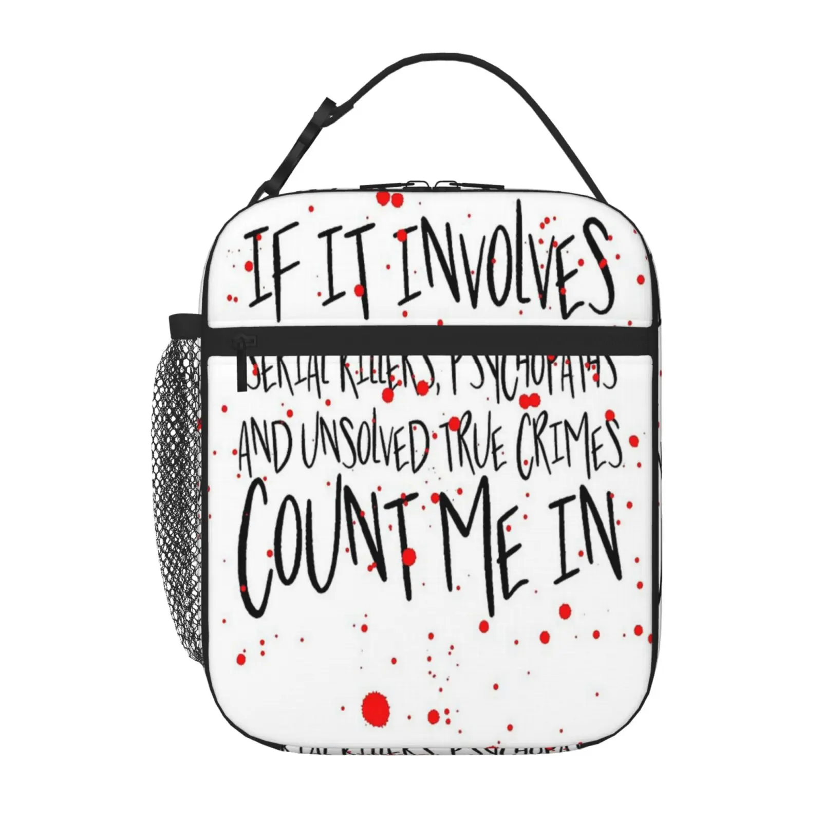 Serial Killers, Psychopaths & Unsolved True Crimes Lunch Tote Thermal Lunchbox Thermal Fridge Bag
Serial Killers, Psychopaths & Unsolved True Crimes Lunch Tote Thermal Lunchbox Thermal Fridge Bag
