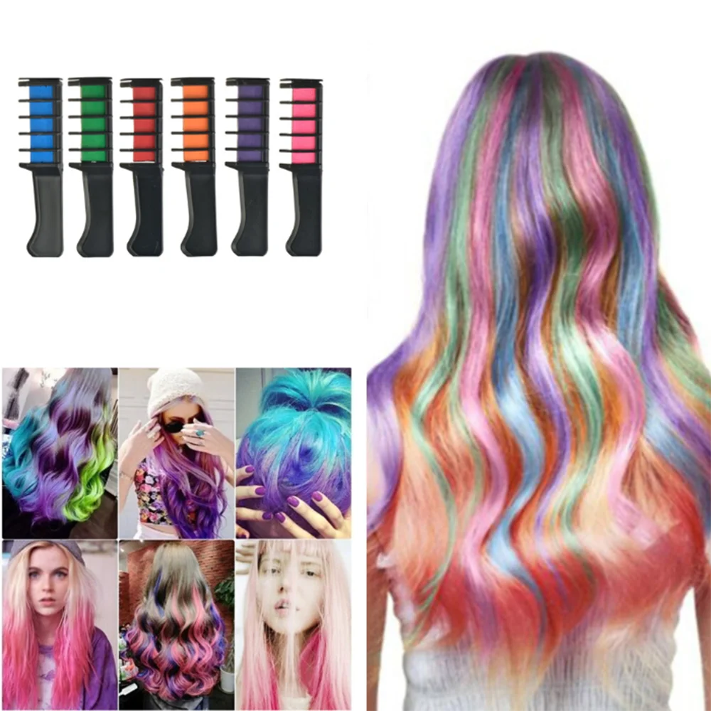 1pc Temporary Hair Chalk Color Comb Crayon Kits Party Fans Cosplay Dye Comb Barber Accessories
1pc Temporary Hair Chalk Color Comb Crayon Kits Party Fans Cosplay Dye Comb Barber Accessories