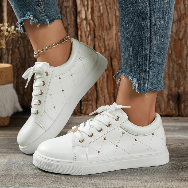 Women's Shoes 2023 Spring New Casual Sneakers Women's Vulcanized Shoes Breathable Lace-Up Flat Shoes Ladies Low Top Sports Shoes
Women's Shoes 2023 Spring New Casual Sneakers Women's Vulcanized Shoes Breathable Lace-Up Flat Shoes Ladies Low Top Sports Shoes