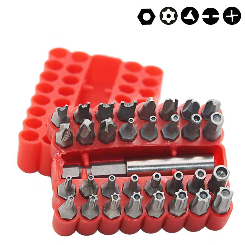 33pcs Screwing Hexagon Socket Screwdriver Head For Rechargeable Drill Special-shaped Hollow Screwdriver Head Hand Tools Set
33pcs Screwing Hexagon Socket Screwdriver Head For Rechargeable Drill Special-shaped Hollow Screwdriver Head Hand Tools Set