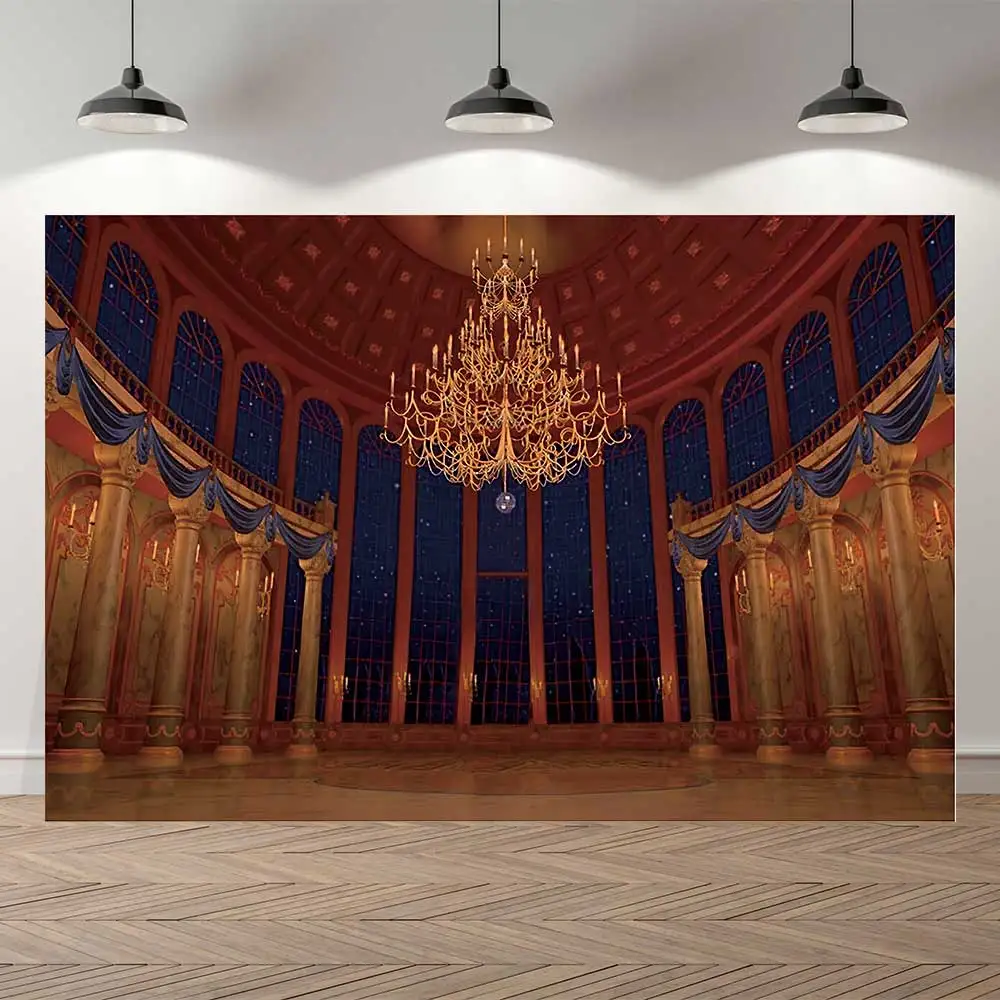 Nitree Cartoon Princess Party Brown Blue Ballroom Hall Photography Backgrounds Children Kids Birthday Baby Shower Banner
Nitree Cartoon Princess Party Brown Blue Ballroom Hall Photography Backgrounds Children Kids Birthday Baby Shower Banner