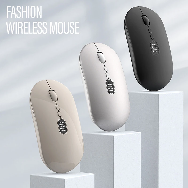 New Rechargeable Wireless Mouse With LED Display Silent 2.4G USB Optical Mause Ergonomic Computer Office Gaming Mice For PC 
New Rechargeable Wireless Mouse With LED Display Silent 2.4G USB Optical Mause Ergonomic Computer Office Gaming Mice For PC