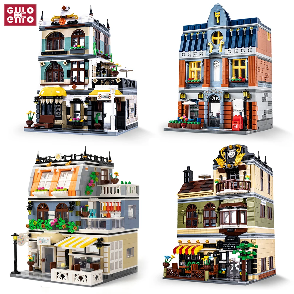 CAFE Shop Garden Hotel Restaurant Store Model City Street View Building Blocks Architecture Bricks Toys Gifts For Kids
CAFE Shop Garden Hotel Restaurant Store Model City Street View Building Blocks Architecture Bricks Toys Gifts For Kids