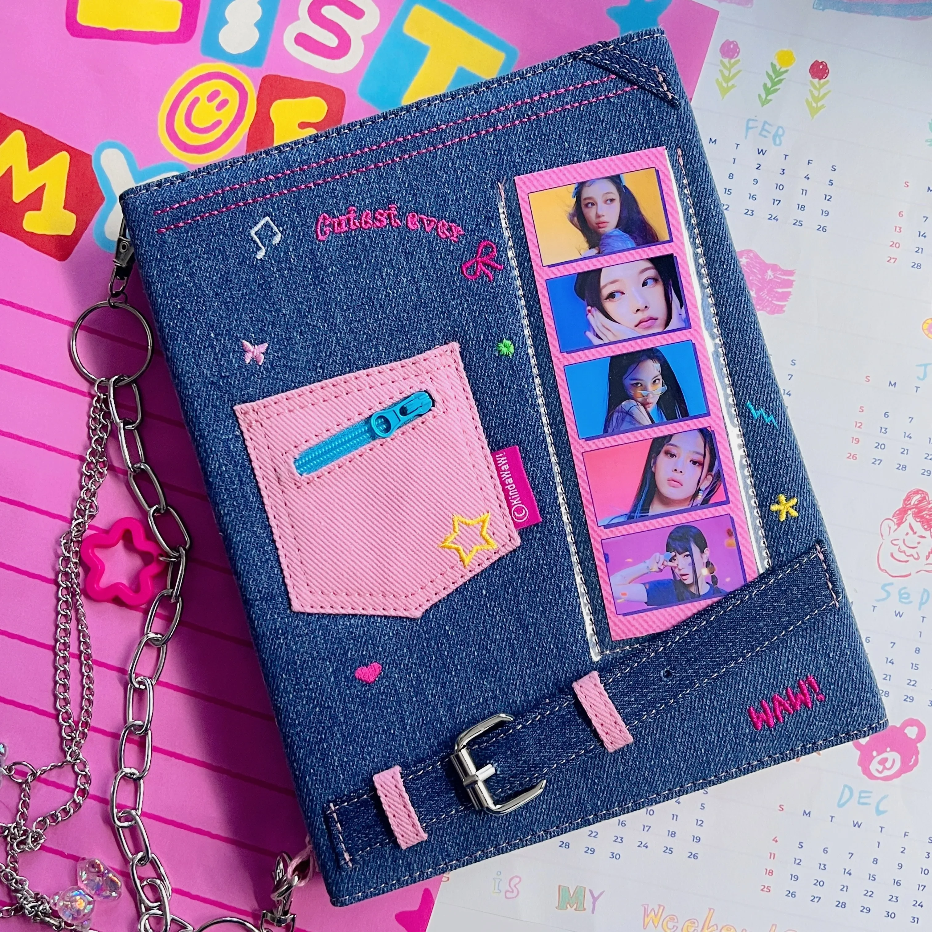 American Retro A5 Photocard Binder Denim Magnetic Card Collect Book 3inch 4Grid Loose-Leaf Storage Book Album For Polaroid
American Retro A5 Photocard Binder Denim Magnetic Card Collect Book 3inch 4Grid Loose-Leaf Storage Book Album For Polaroid