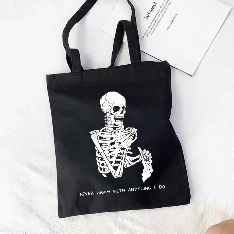Холщовая Сумка Goth с принтом черепа и надписей, японская темная мультяшная женская сумка, повседневный шоппер в стиле Харадзюку Y2K, вместител... 
Холщовая Сумка Goth с принтом черепа и надписей, японская темная мультяшная женская сумка, повседневный шоппер в стиле Харадзюку Y2K, вместител...
