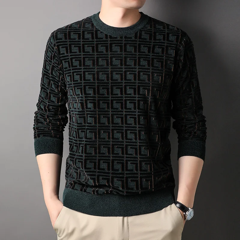 New Fashion Knit Pullover Trendy Designer Brand Luxury Crew Neck Sweater Men Woolen Casual Jumper Men Clothing
New Fashion Knit Pullover Trendy Designer Brand Luxury Crew Neck Sweater Men Woolen Casual Jumper Men Clothing