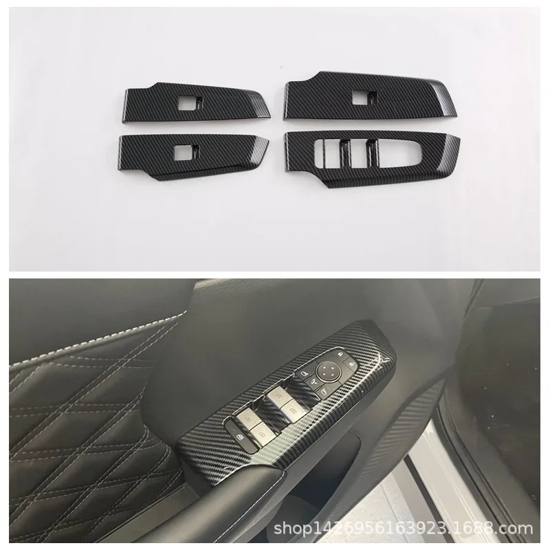 

car assecories For Mitsubishi Outlander 2023special Decorative Frame For Lifting Button Of Window Glass Switch Panel Car Sticker