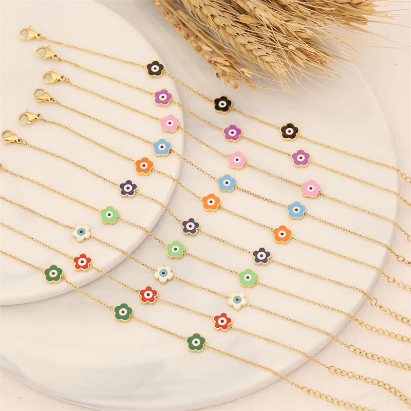 Korean Simple Exquisite Flower Bracelets For Women Cute Stainless Steel Cherry Blossom Charm Bracelet Girl Party Trendy Jewelry
Korean Simple Exquisite Flower Bracelets For Women Cute Stainless Steel Cherry Blossom Charm Bracelet Girl Party Trendy Jewelry
