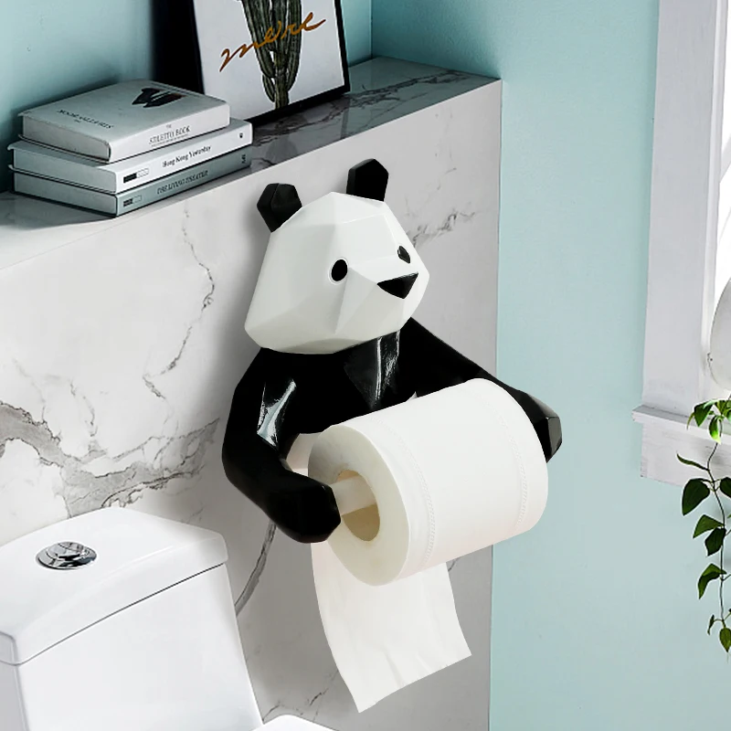 Modern Style Wall Mounted Resin Panda Statue Paper Tissue Holder Decorations Kitchen Napkin Holder Bathroom Toilet Napkins Paper
Modern Style Wall Mounted Resin Panda Statue Paper Tissue Holder Decorations Kitchen Napkin Holder Bathroom Toilet Napkins Paper
