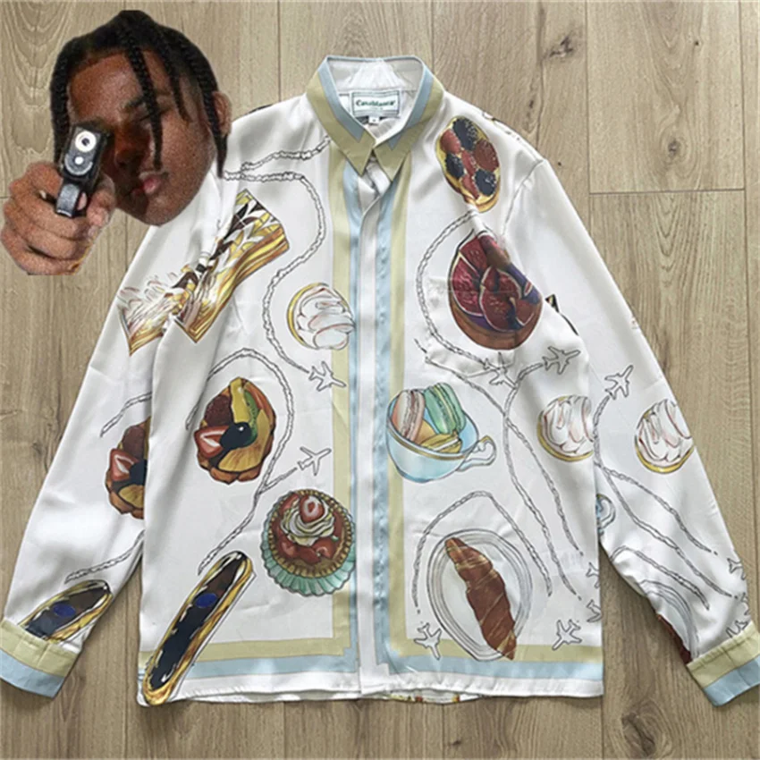 Men Casablanca Shirt Women 1:1 Best Quality Long Sleeve Hawaii Beach Silk Shirts
Men Casablanca Shirt Women 1:1 Best Quality Long Sleeve Hawaii Beach Silk Shirts