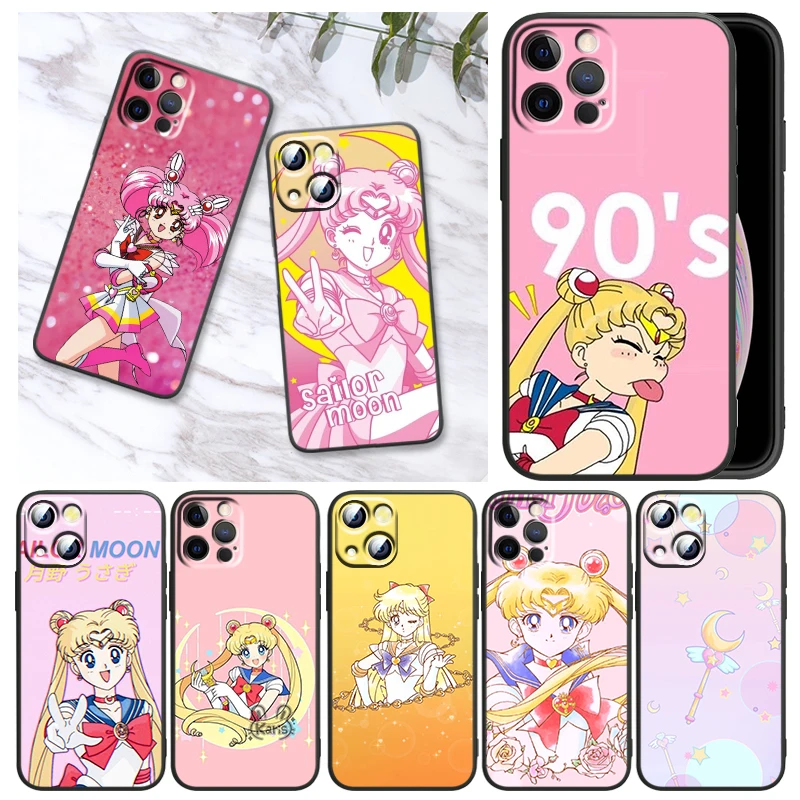Anime Sailor Moon Cute For Apple iPhone 13 12 Mini 11 XS Pro Max X XR 8 7 6 Plus SE 2020 5 Black Phone Case Funda Capa
Anime Sailor Moon Cute For Apple iPhone 13 12 Mini 11 XS Pro Max X XR 8 7 6 Plus SE 2020 5 Black Phone Case Funda Capa