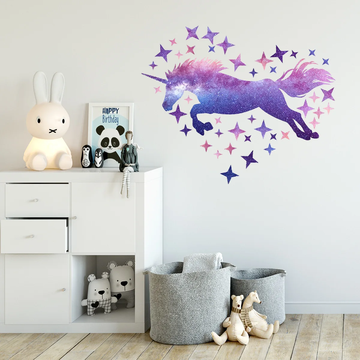 Cartoon Universe Purple Unicorn Stars Wall Stickers Children's Room Bedroom Background Wall Decorative Wall Stickers Removable
Cartoon Universe Purple Unicorn Stars Wall Stickers Children's Room Bedroom Background Wall Decorative Wall Stickers Removable