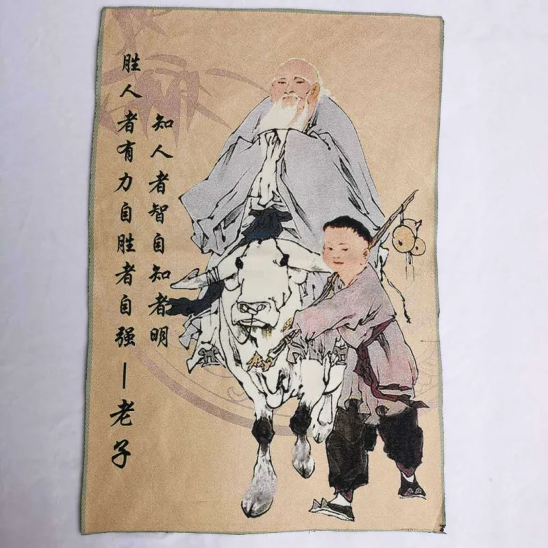 Chinese Taoism Cloth Silk Philosopher Lao-tzu Litterator Tangka Thangka Mmural
Chinese Taoism Cloth Silk Philosopher Lao-tzu Litterator Tangka Thangka Mmural
