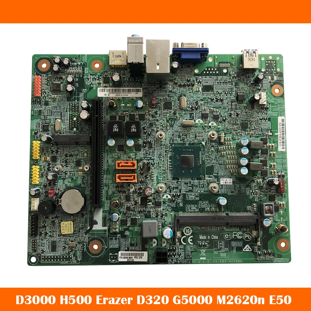 Desktop Mainboard For Lenovo D3000 H500 Erazer D320 G5000 M2620n E50 BTDD-LT2 V1.0 Motherboard Fully Tested
Desktop Mainboard For Lenovo D3000 H500 Erazer D320 G5000 M2620n E50 BTDD-LT2 V1.0 Motherboard Fully Tested