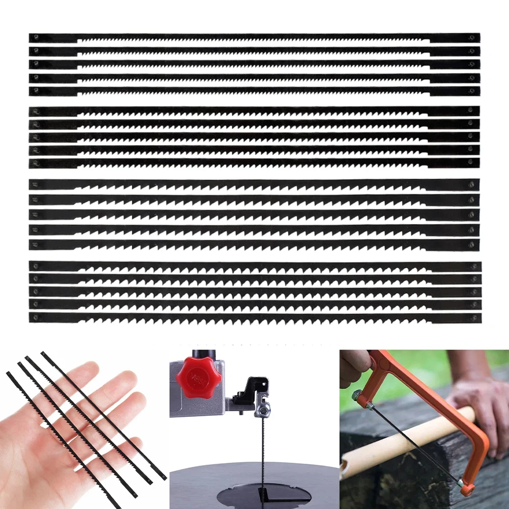 20PCS 10T/15T/18T/24T Carbon Steel Scroll Saw Blade Hand Saw Blade Tools Parts For Woodworking Cutting Wood Plastic Foam
20PCS 10T/15T/18T/24T Carbon Steel Scroll Saw Blade Hand Saw Blade Tools Parts For Woodworking Cutting Wood Plastic Foam