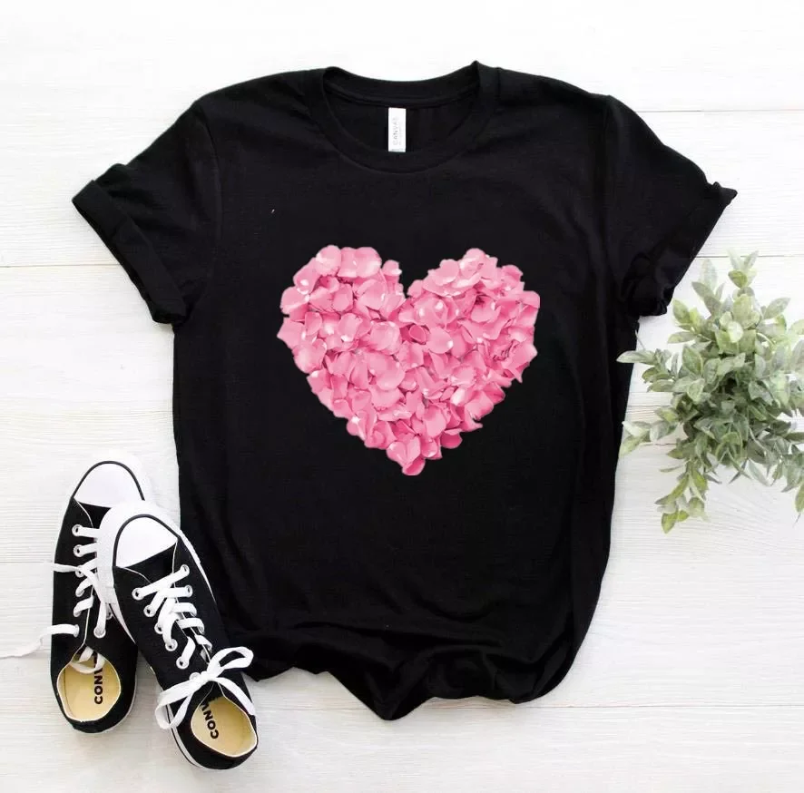 Pink Heart Flower Print Women Tshirt Casual Funny T Shirt Gift 90s Lady Yong Girl Drop Ship PKT-894
Pink Heart Flower Print Women Tshirt Casual Funny T Shirt Gift 90s Lady Yong Girl Drop Ship PKT-894