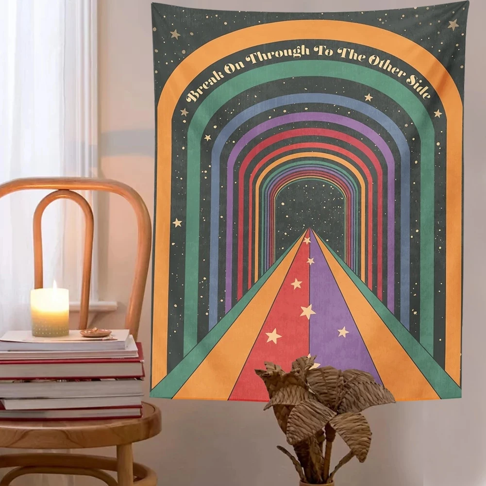 Rainbow Doors Tapestry Bohemian Ouija Wall Hanging Wall Art Decor Home Bedroom Retro Art Carpet Wall Hanging Decor Tapestries 1
Rainbow Doors Tapestry Bohemian Ouija Wall Hanging Wall Art Decor Home Bedroom Retro Art Carpet Wall Hanging Decor Tapestries 1