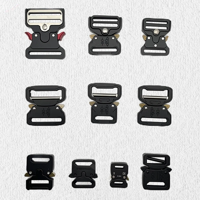 

Plating Metal Quick Side Release Buckles For Men's Belts Plaque Safety Strong Adjustable Clasp Hooks DIY Buckles Clip For Bag