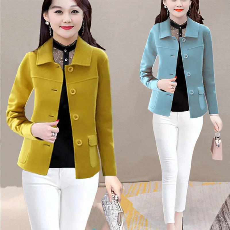 Women Woolen Coat Spring Autumn Thin Wool Jacket Female 5XL Woolen Coats Ladies Fashion Jackets C1559
Women Woolen Coat Spring Autumn Thin Wool Jacket Female 5XL Woolen Coats Ladies Fashion Jackets C1559