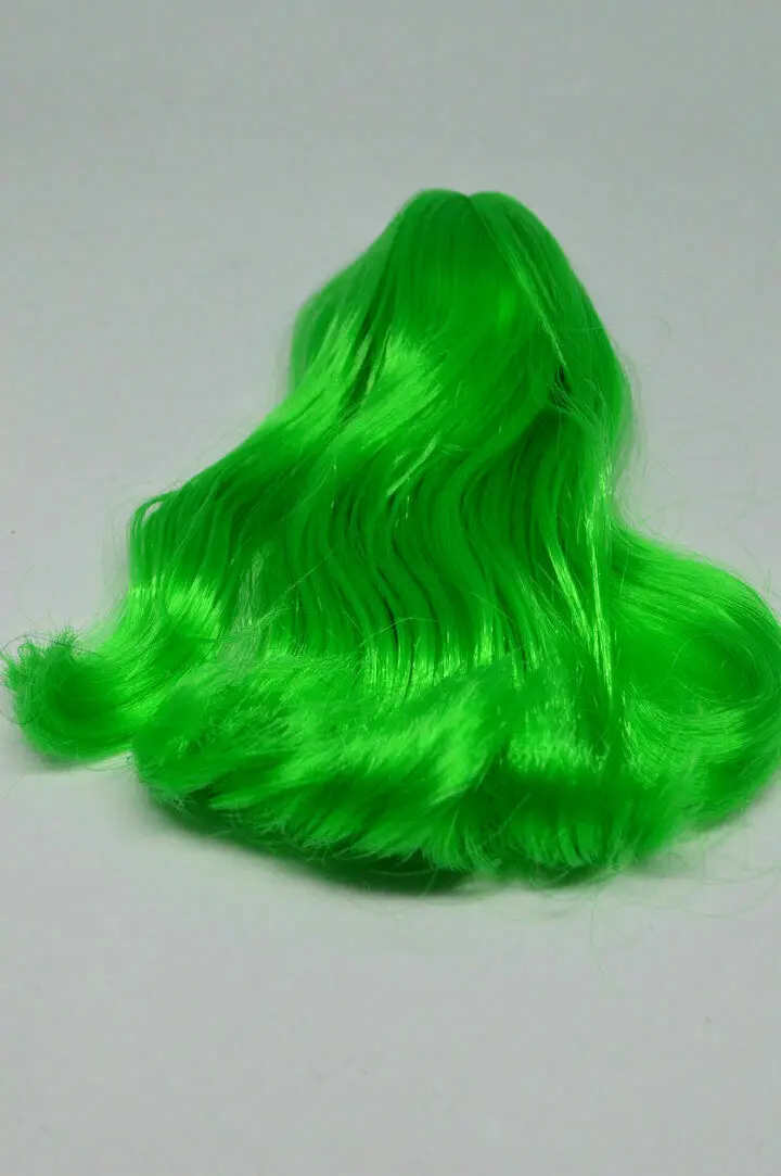 

1/6 Green Woman Hair Wig Multi Color For 12" Female HT Kumik Head Sculpt Doll