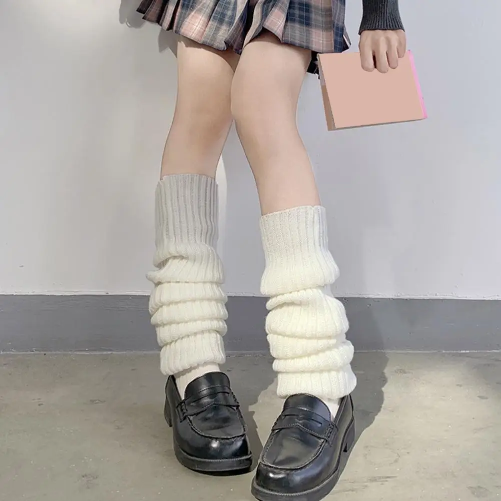 1 Pair Thickened Warm Elastic Leg Warm Socks Japanese Style Sweet Girl Ribbed Knitted Boot Cuffs for Daily Wear
1 Pair Thickened Warm Elastic Leg Warm Socks Japanese Style Sweet Girl Ribbed Knitted Boot Cuffs for Daily Wear