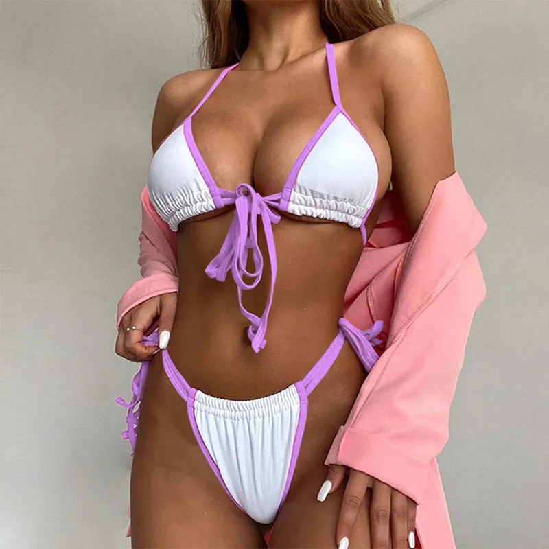 Bikini Sexy Triangle Adjust Swimwear Women Bathing Suit Hollow Out Quality Pleated Swimsuit Female Double-Sided Bikini Set
Bikini Sexy Triangle Adjust Swimwear Women Bathing Suit Hollow Out Quality Pleated Swimsuit Female Double-Sided Bikini Set